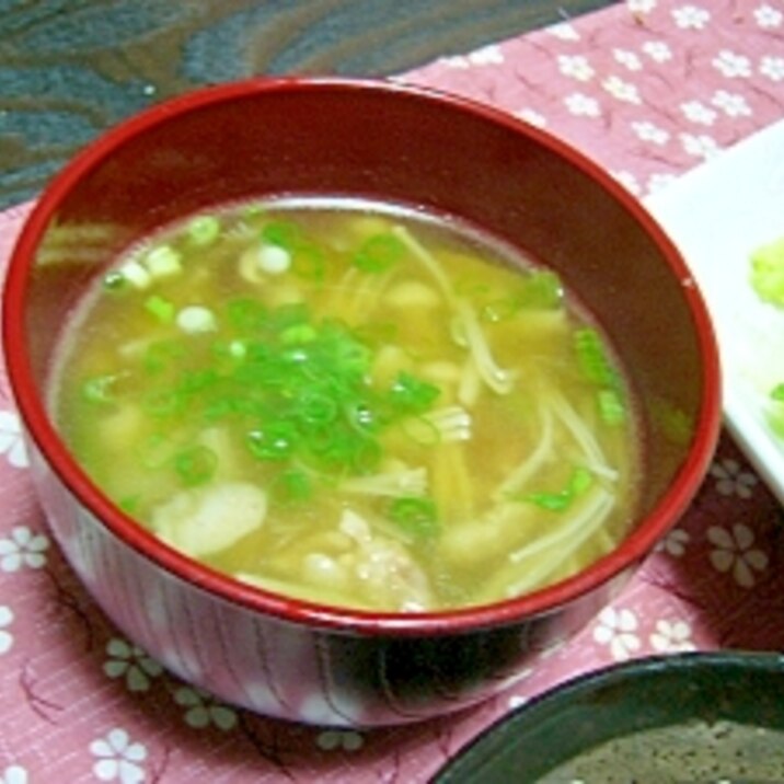 風邪予防！(/・ω・)/☆ネギと生姜の温かスープ☆